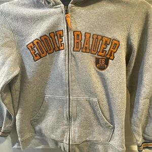 Eddie Bauer Kids Gray and Orange Hoodie